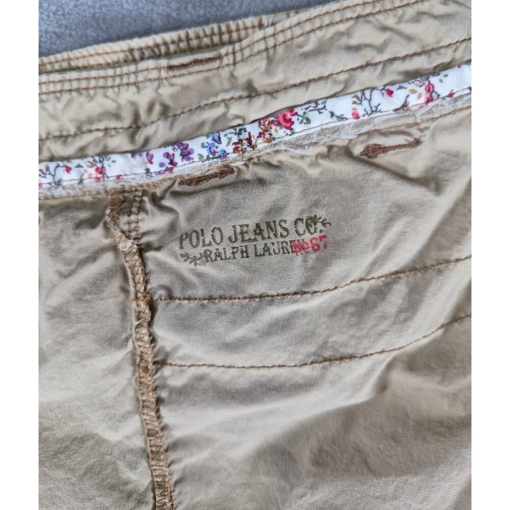 Polo Jeans Co. Ralph Lauren Womens Khaki Cargo Shorts Size 6 Utility - Picture 4 of 11
